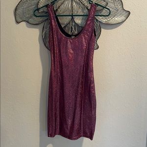 American Apparel pink shimmery dress